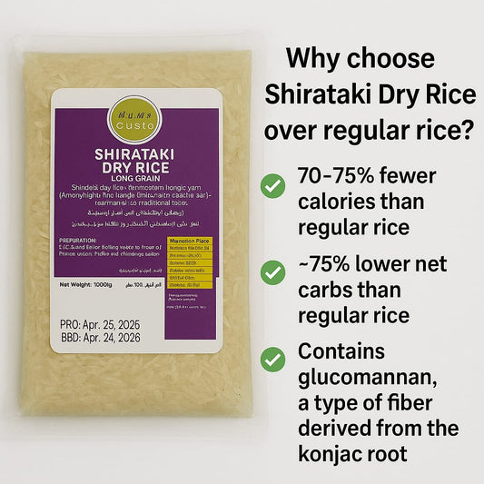 Shirataki Dry Rice ( Konjac) 500 gr