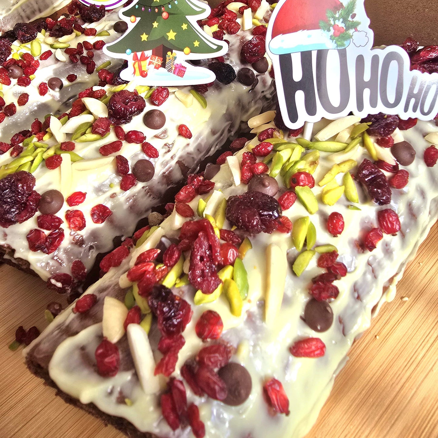 Festive Christmas Log Cake