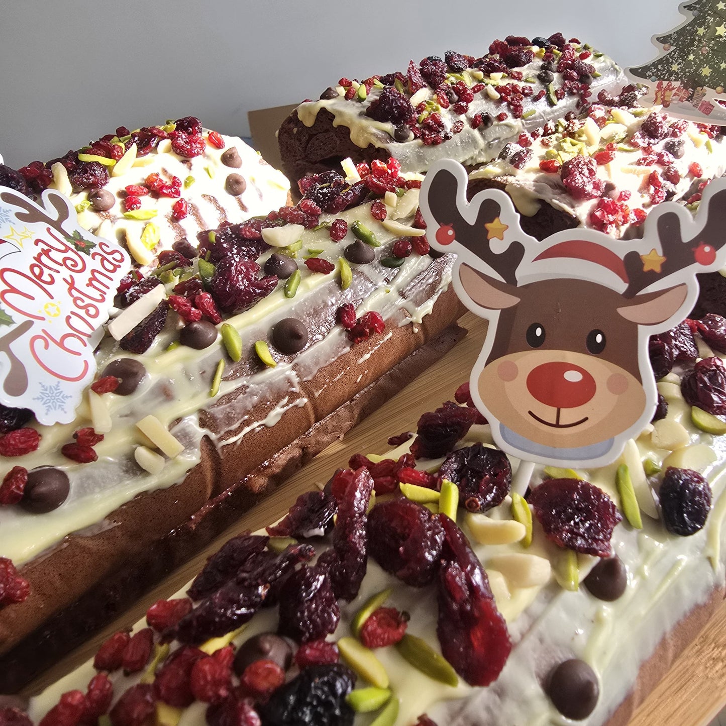 Festive Christmas Log Cake