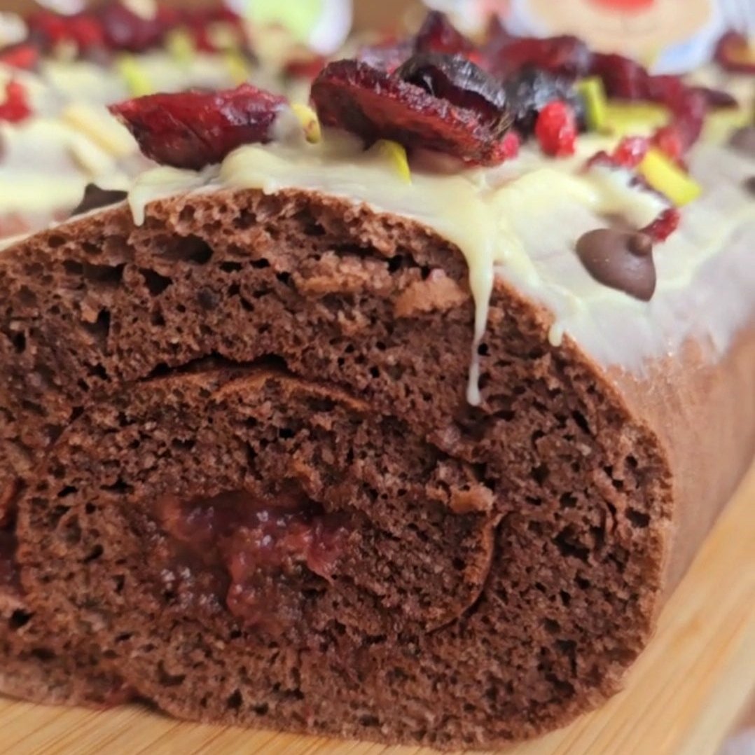 Festive Christmas Log Cake