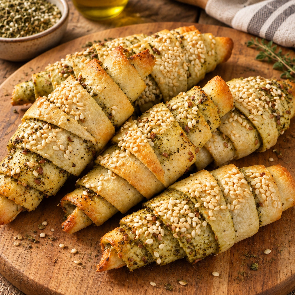 Mini Croissant Zaatar ( 3 pcs) زعتر كروسان ميني